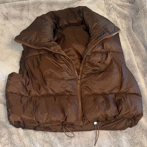 Brown Puffer Vest